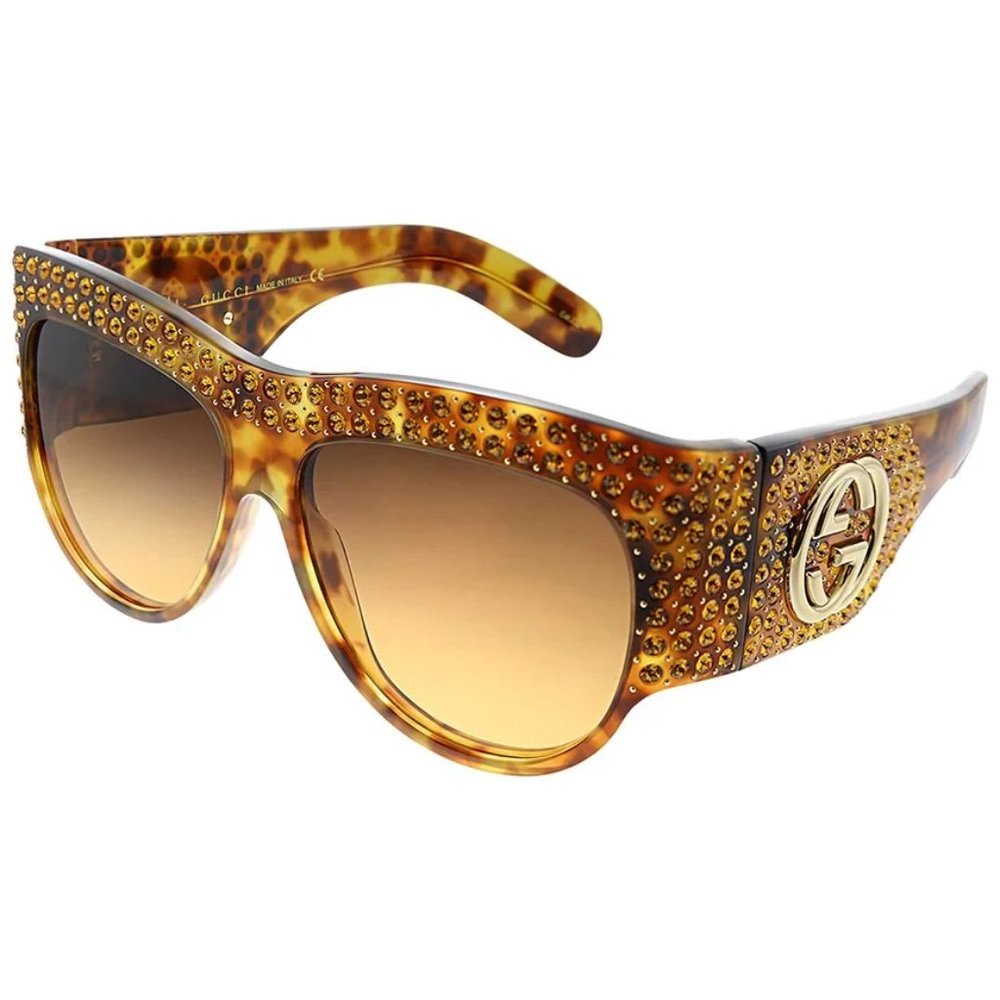 GUCCI HOLLYWOOD FOREVER GG0144S 56MM SUNGLASSES